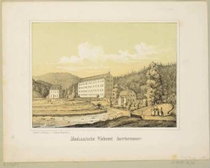 Die mechanische Webereifabrik in Auerhammer (Aue-Auerhammer) im Erzgebirge