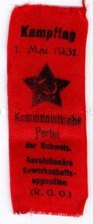 1. Mai 1931, KP (Kommunistische Partei) und RGO (Revolutionäre Gewerkschaftsopposition) der Schweiz