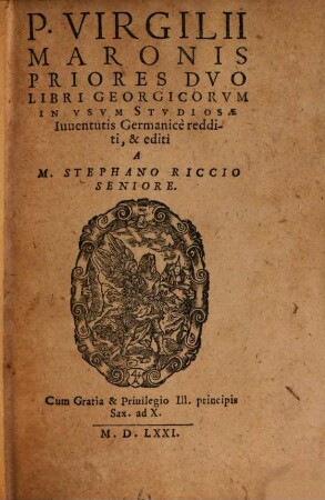 Priores duo Libri Georgicorum