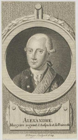 Bildnis des Alexandre, Margrave regnant d'Anspach et de Baireuth