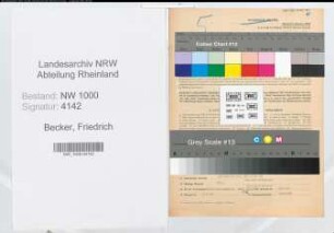 Entnazifizierung Friedrich Becker, geb. 08.10.1898 (Beamter)