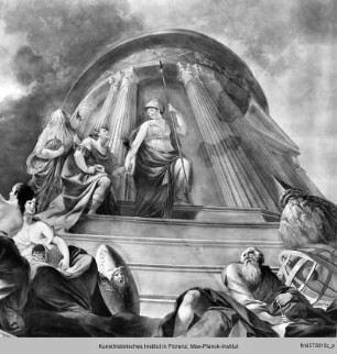 Die Jugend wird zum Tempel der Tugend geführt