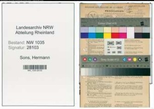 Entnazifizierung Hermann Sons , geb. 28.08.1894 (Elektriker)