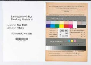 Entnazifizierung Herbert Kochanek, geb. 08.06.1906 (Kaufm.Angest.)