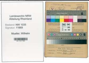 Entnazifizierung Wilhelm Mueller , geb. 21.04.1908 (Arbeiter)