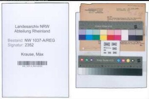 Entnazifizierung Max Krause , geb. 00.00.0000 (Verw.Angestellter)
