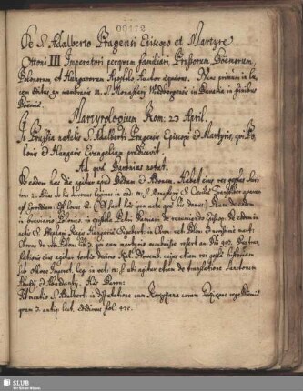 Bl. 172-195v. De S. Adalberto Pragensi Episcopo et Martyre...