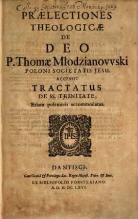 Praelectiones theologicae de Deo