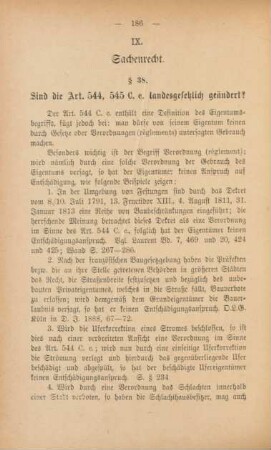 IX. Sachenrecht