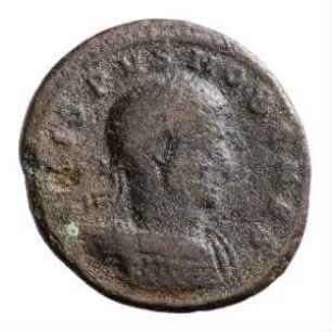 Münze, Follis, Aes 3, 320 n. Chr.