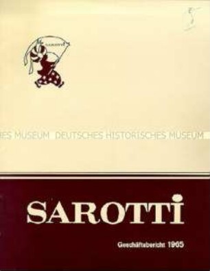 Geschäftsbericht für das Jahr 1965 - Sachkonvolut