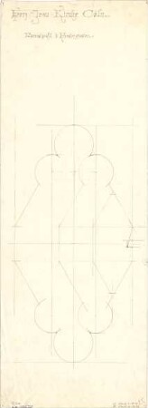 Schmidt, Heinrich von; Köln; Herz-Jesu-Kirche - Normalprofil der Fensterpfosten (Detail)