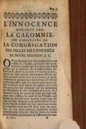 Recueil de pièces concernant la Congrégation des Filles de l'enfance de N. S. J. C., P. 2