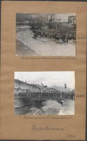 Deutsche Infantrie auf dem Marsche in Mazedonien