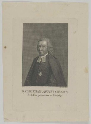 Bildnis des Christian Avgvst Crvsivs