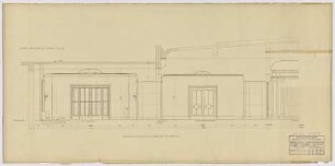 Flughafen Tempelhof - Vorraum z. Tanzsaal u. Empore. Wandansicht +71,05