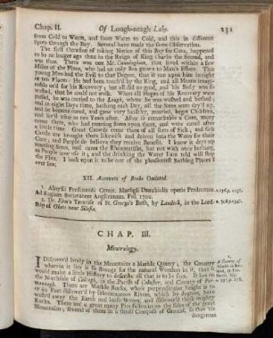 Chap. III. Mineralogy.