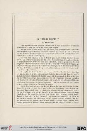 Der Schreibmeister von Gerard Dow