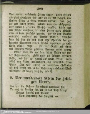 2. Der wunderbare Stein der heiligen Natur