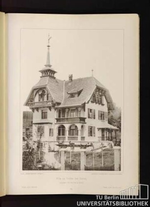 11. Villa im Dolder bei Zürich. Architekt: Jul. Kunkler in Zürich. Villa near Zürich. Villa près de Zürich.