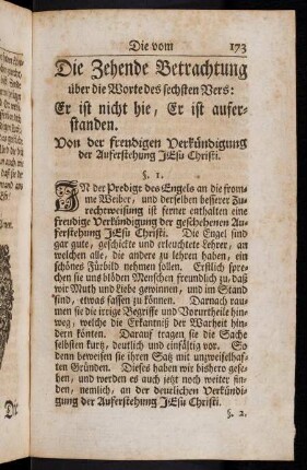 173-187, Die zehende Betrachtung