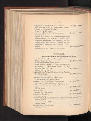 Philologie.