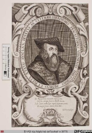 Bildnis Girolamo Fracastoro (lat. Hieronymus Fracastorius)