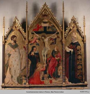 Kreuzigung mit den heiligen Bartholomäus und Augustinus