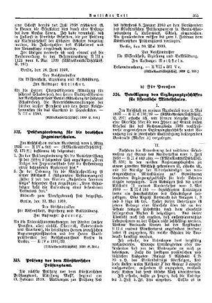 Prüfungsordnung für die deutschen Ingenieurschulen : [Erziehung] ; [Für das Reich] ; [Amtliche Erlasse] ; [Amtlicher Teil]