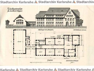 Beichel, Friedrich. Schulhausneubau Rüppurr