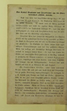 Der Kampf Englands und Frankreichs um die Oberherrschaft (1338 - 1453)