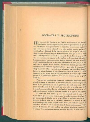 Socrates y Segismundo