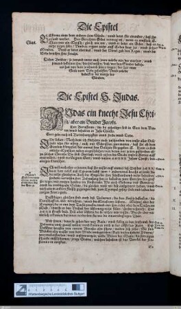 Die Epistel S. Judas