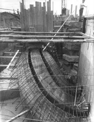 Baustelle Schleuse Goßmannsdorf/Main