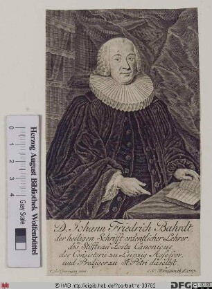 Bildnis Johann Friedrich Bahrdt