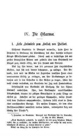 1. Erste Entwürfe zum Entsatz von Belfort.