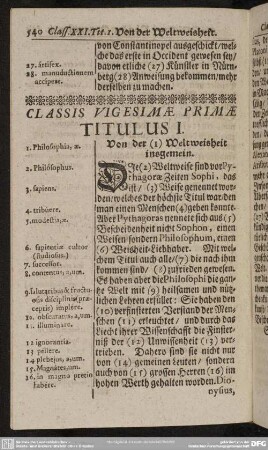 Classis Vigesimae Primae