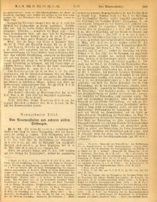 Neunzehnter Titel. Von Armenanstalten und anderen milden Stiftungen