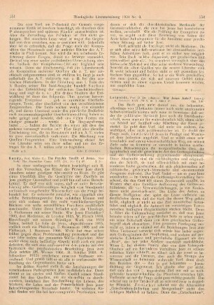 151-152 [Rezension] Bundy, Walter E., The Psychic Health of Jesus