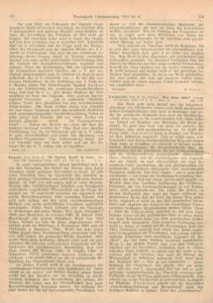 151-152 [Rezension] Bundy, Walter E., The Psychic Health of Jesus