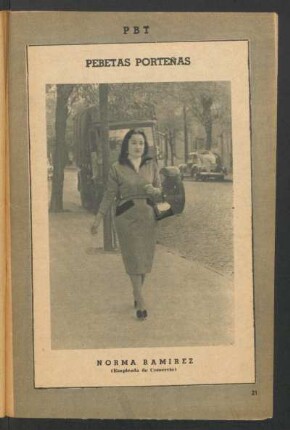 Norma Ramírez (empleada de comercio) - [Fotografía] : Pebetas porteñas