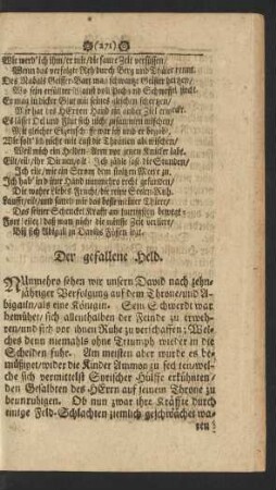 [XIII.] Der gefallene Held