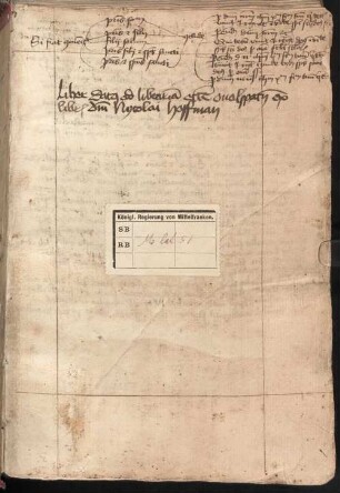 Summula pauperum vel Summula de summa Raymundi [de Pennaforte] mit Interlinearglosse und Kommentar - Staatliche Bibliothek Ansbach Ms. lat. 51