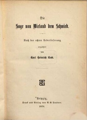 Iduna : Deutsche Heldensagen dem deutschen Volk u. seiner Jugend wiedererzählt, 3