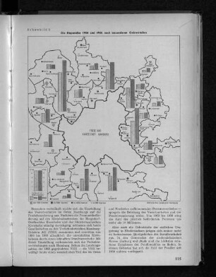 Schaubild 5: Die Einpendler 1950 und 1956 nach besonderen Gebietsteilen