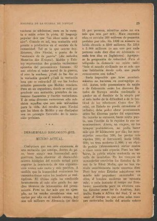Desarrollo biológico del mundo actual