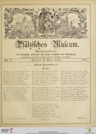 Nr. 12 (10. Dezember 1884)