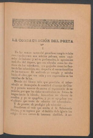 La consagración del poeta