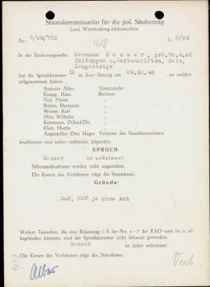 Hauser, Hermann