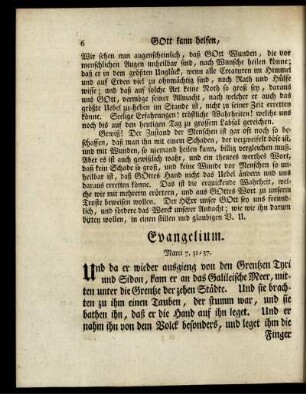Evangelium. Marci 7, 31-37.